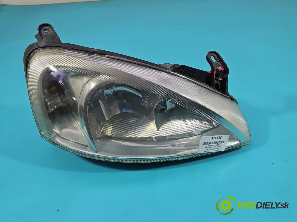 Opel Combo C 2001-2011 1.4 16V 90 HP manual 66 kW 1364 cm3 5- Reflektor: pravý  (Svetlo predné pravé)