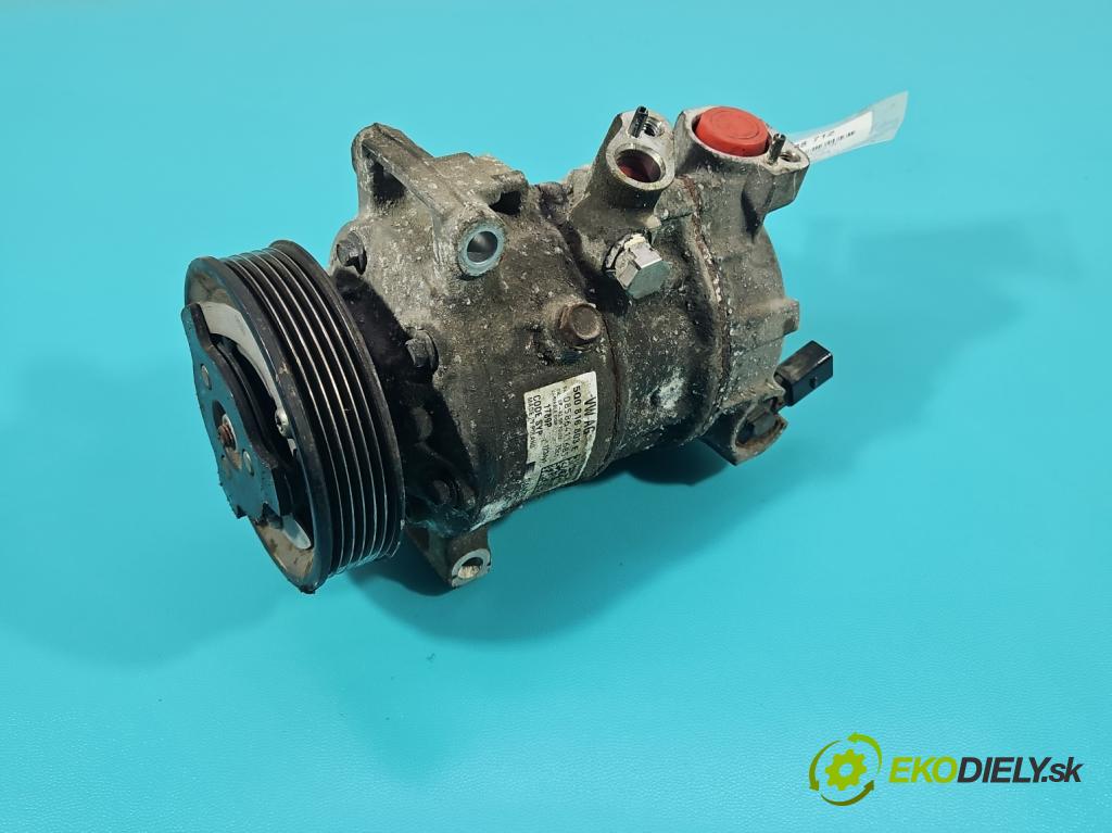 Skoda Fabia III 2014- 2021 1.2 TSI 90 HP manual 66 kW 1197 cm3 5- Kompresor: klimatizácie 5Q0816803E (Kompresor klimatizácie)