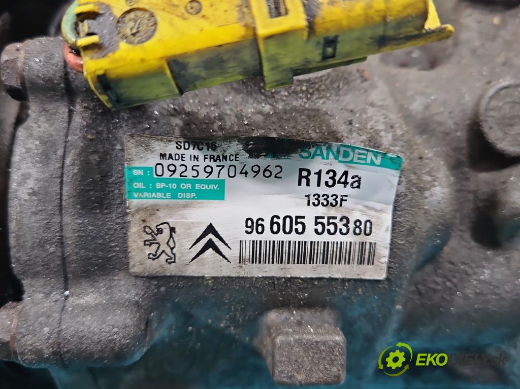 Citroen C5 II 2008-2017 2.0 hdi 136 HP automatic 100 kW 1997 cm3 5- Kompresor: klimatizácie 9660555380 (Kompresor klimatizácie)