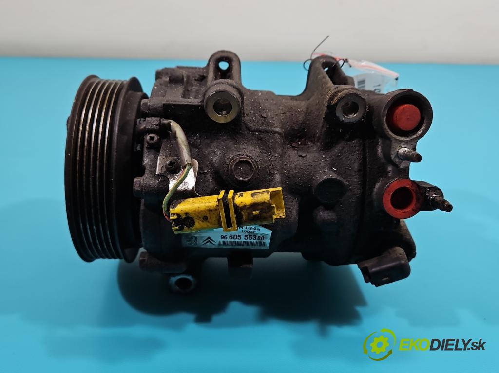 Citroen C5 II 2008-2017 2.0 hdi 136 HP automatic 100 kW 1997 cm3 5- Kompresor: klimatizácie 9660555380 (Kompresor klimatizácie)