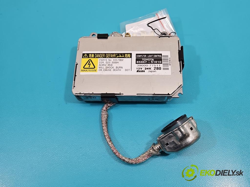 Lexus RX II 2003-2008 3.3 V6 211KM automatic 155 kW 3311 cm3 5- střídač: xenon 85967-51010 (Riadiaca jednotka xenónu)