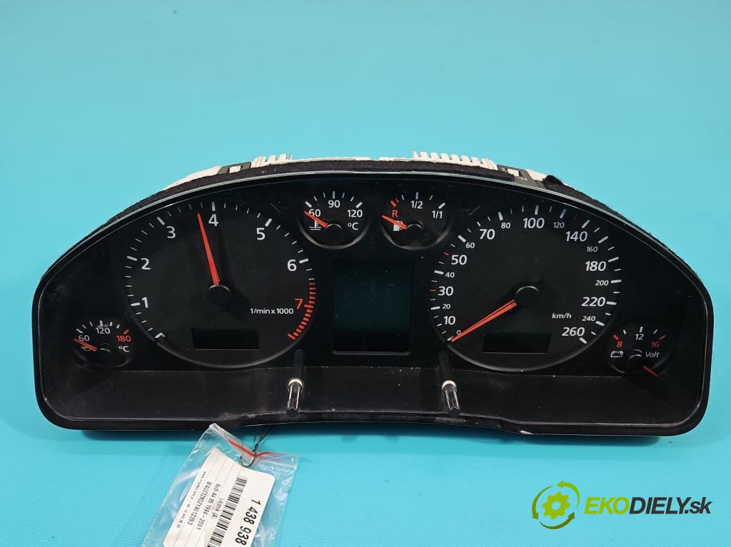 Audi A4 B5 1994-2001 1.8 T 150 HP manual 110 kW 1781 cm3 4- prístrojovka/ budíky 8D0920930N (Prístrojová doska, displej)