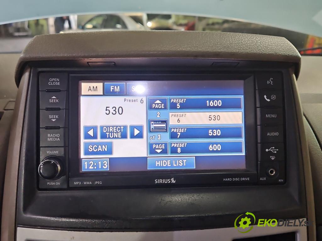 Chrysler Voyager V 2007-2016 3.8 V6 215KM automatic 158 kW 3778 cm3 5- Radio originál P05064245AJ