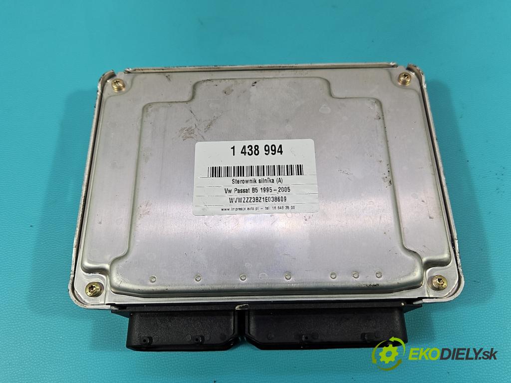 Vw Passat B5 1995-2005 1.9 tdi 101 HP manual 74 kW 1896 cm3 4- riadiaca jednotka motora 0281010554