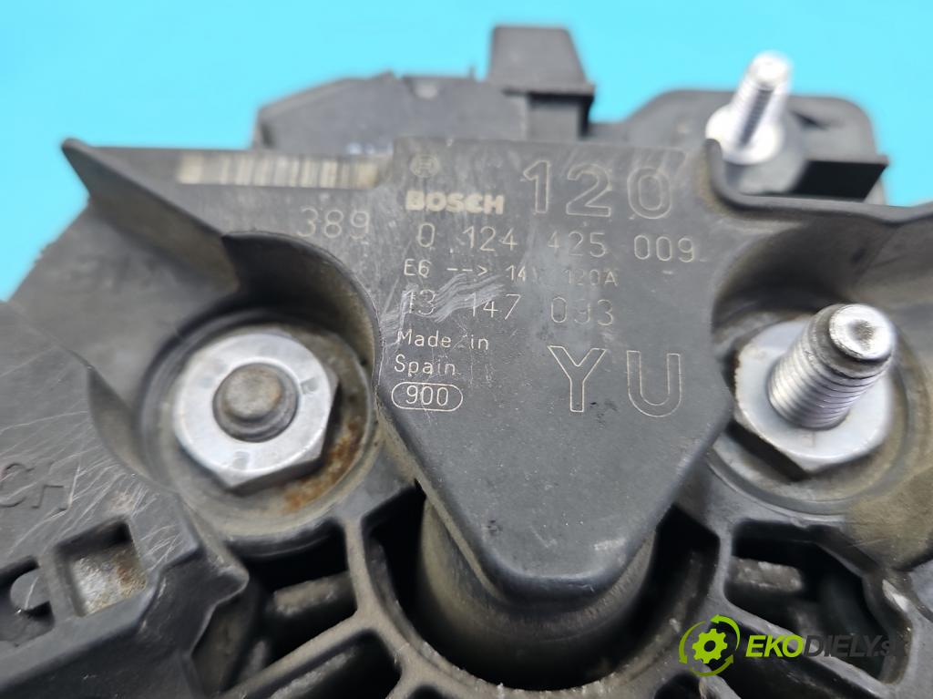 Opel Meriva A 2002-2010 1.6 16V 101 HP automatic 74 kW 1598 cm3 5- Alternator 13147093 (Alternátor)