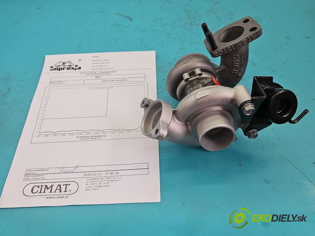 Ford Focus Mk2 2004-2011 1.6 tdci 90 hp manual 66 kW 1560 cm3 5- Turbodmychadlo repasováno 49173-07504