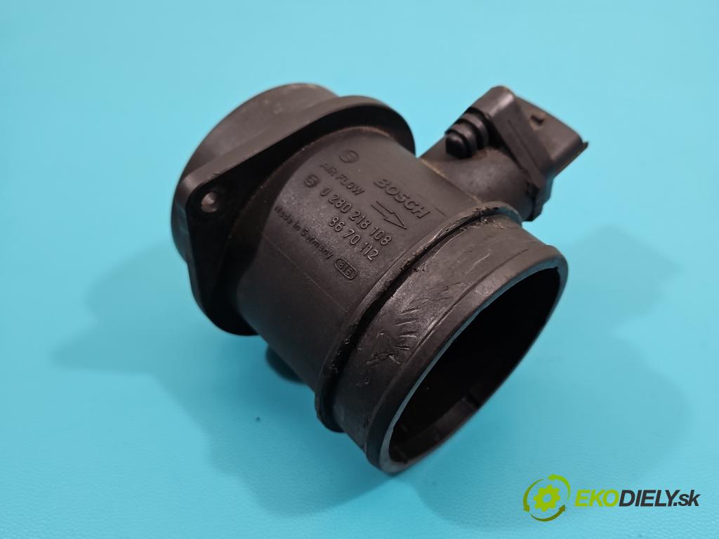 Volvo S60 I 2000-2010 2.0 T 179KM manual 132 kW 1984 cm3 4- průtokoměr: 0280218108 (Váha vzduchu)