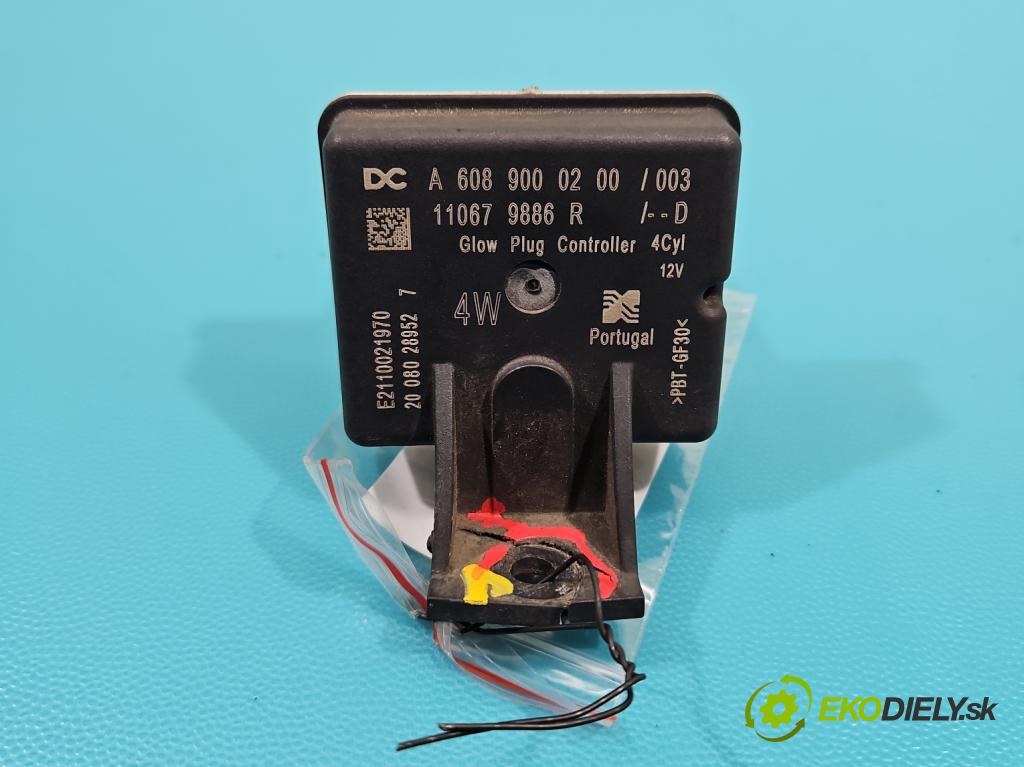 Renault Megane IV 2016-2024 1.5 dci 116 hp automatic 85 kW 1461 cm3 4- relé svíčky: žavícich: A6089000200 (Relé)