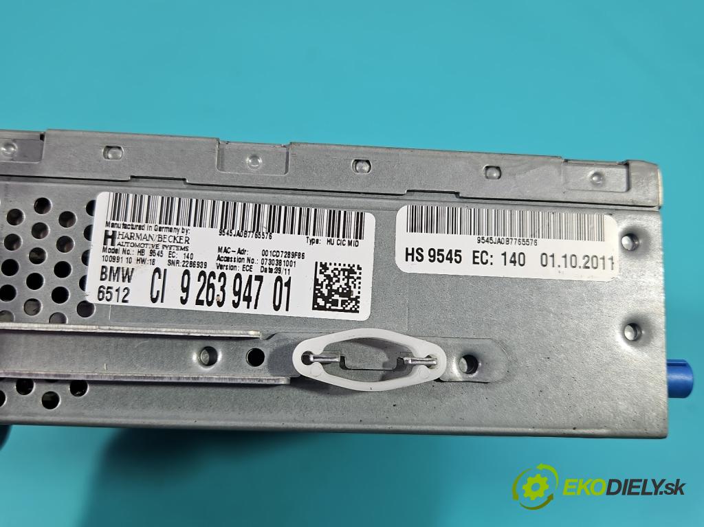 Bmw 3 E90 2005-2013 2.0d 184hp automatic 135 kW 1995 cm3 5- Radio originál 9263947