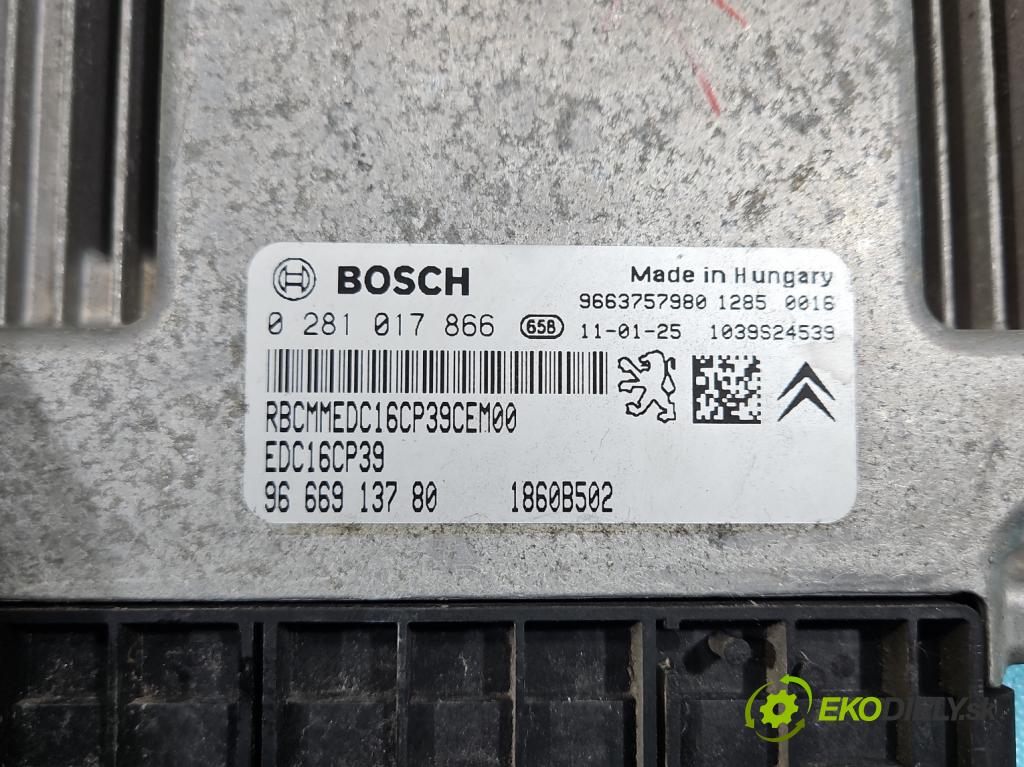 Peugeot 4007 2007-2012 2.2 hdi 156 HP automatic 115 kW 2179 cm3 5- riadiaca jednotka motora 9666913780