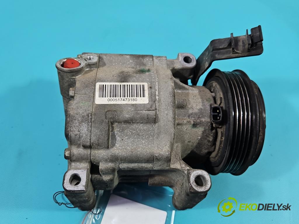 Fiat Panda II 2003-2012 1.2 60 HP manual 44 kW 1242 cm3 5- Kompresor: klimatizácie 51747318 (Kompresor klimatizácie)