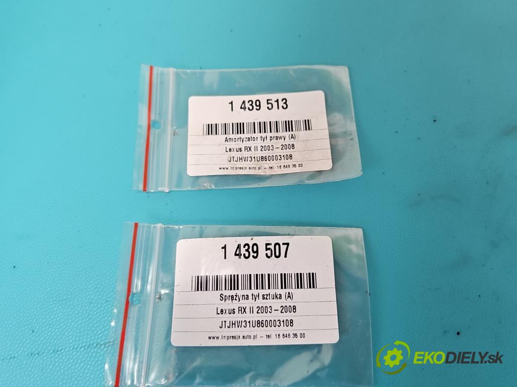 Lexus RX II 2003-2008 3.3 V6 211KM automatic 155 kW 3311 cm3 5- tlumič zadní pravý