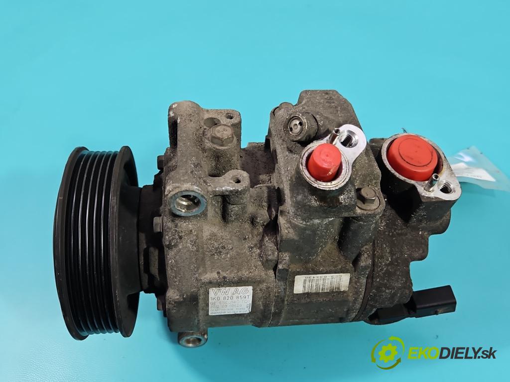 Skoda Octavia II 2004-2013 1.6 SR 102 HP manual 75 kW 1595 cm3 5- Kompresor: klimatizácie 1K0820859T (Kompresor klimatizácie)