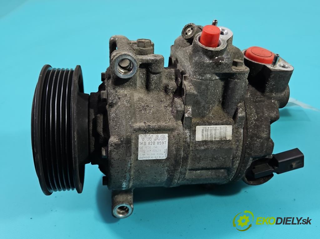 Skoda Octavia II 2004-2013 1.6 SR 102 HP manual 75 kW 1595 cm3 5- Kompresor: klimatizácie 1K0820859T (Kompresor klimatizácie)