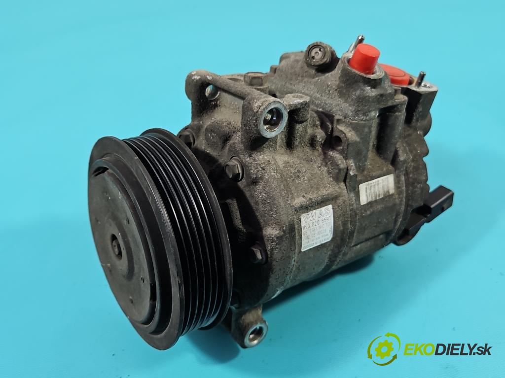 Skoda Octavia II 2004-2013 1.6 SR 102 HP manual 75 kW 1595 cm3 5- Kompresor: klimatizácie 1K0820859T (Kompresor klimatizácie)