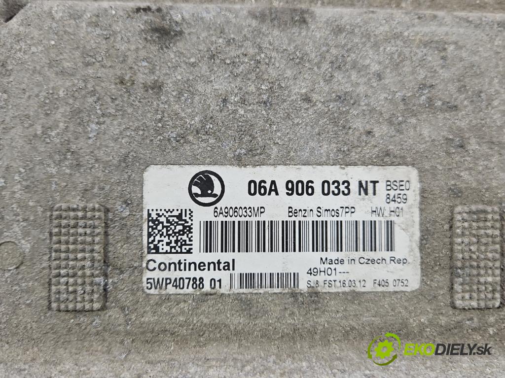 Skoda Octavia II 2004-2013 1.6 SR 102 HP manual 75 kW 1595 cm3 5- riadiaca jednotka motora 06A906033NT