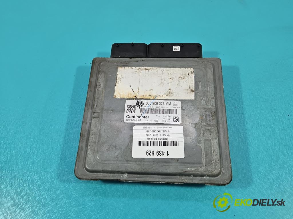 Vw Golf VI 2008-2013 1.6 tdi 105 HP manual 77 kW 1598 cm3 5- riadiaca jednotka motora 03L906023MM