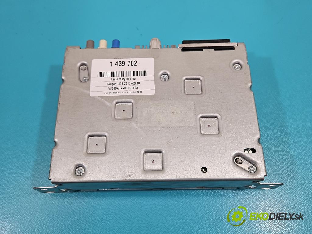 Peugeot 508 2010-2018 2.0 hdi 150 HP manual 110 kW 1997 cm3 4- Radio originál 9816307080