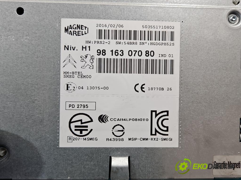 Peugeot 508 2010-2018 2.0 hdi 150 HP manual 110 kW 1997 cm3 4- Radio originál 9816307080