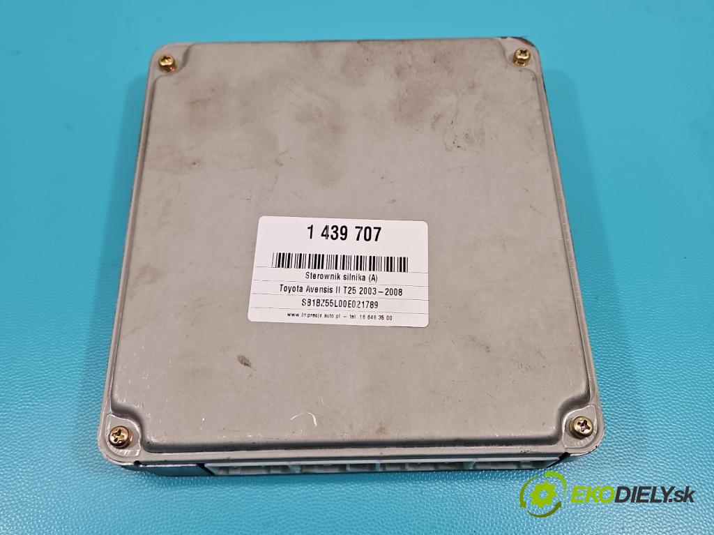 Toyota Avensis II T25 2003-2008 1.6 vvti 110 HP manual 81 kW 1598 cm3 4- riadiaca jednotka motora 89661-05840