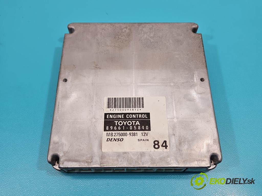 Toyota Avensis II T25 2003-2008 1.6 vvti 110 HP manual 81 kW 1598 cm3 4- riadiaca jednotka motora 89661-05840