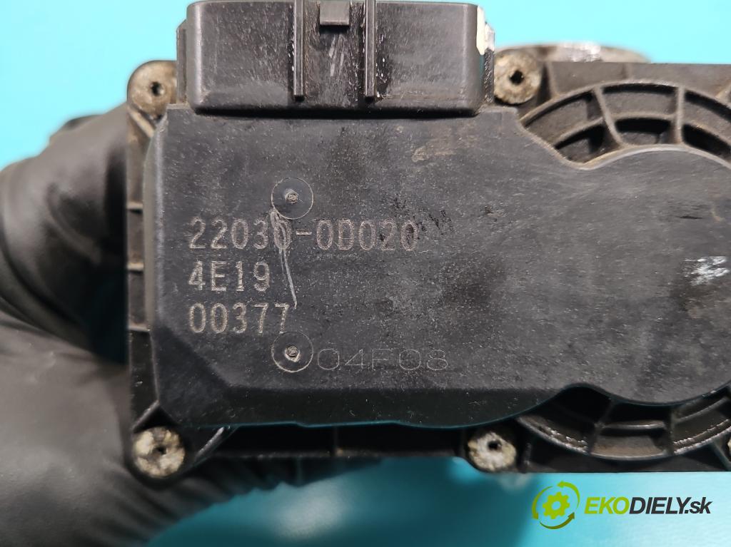 Toyota Avensis II T25 2003-2008 1.6 vvti 110 HP manual 81 kW 1598 cm3 4- klapka 22030-0D020 (Škrtiaca klapka)