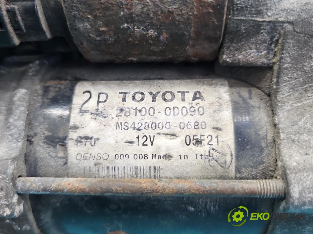 Toyota Avensis II T25 2003-2008 1.6 vvti 110 HP manual 81 kW 1598 cm3 4- štartér 28100-0D090 (Štartér)