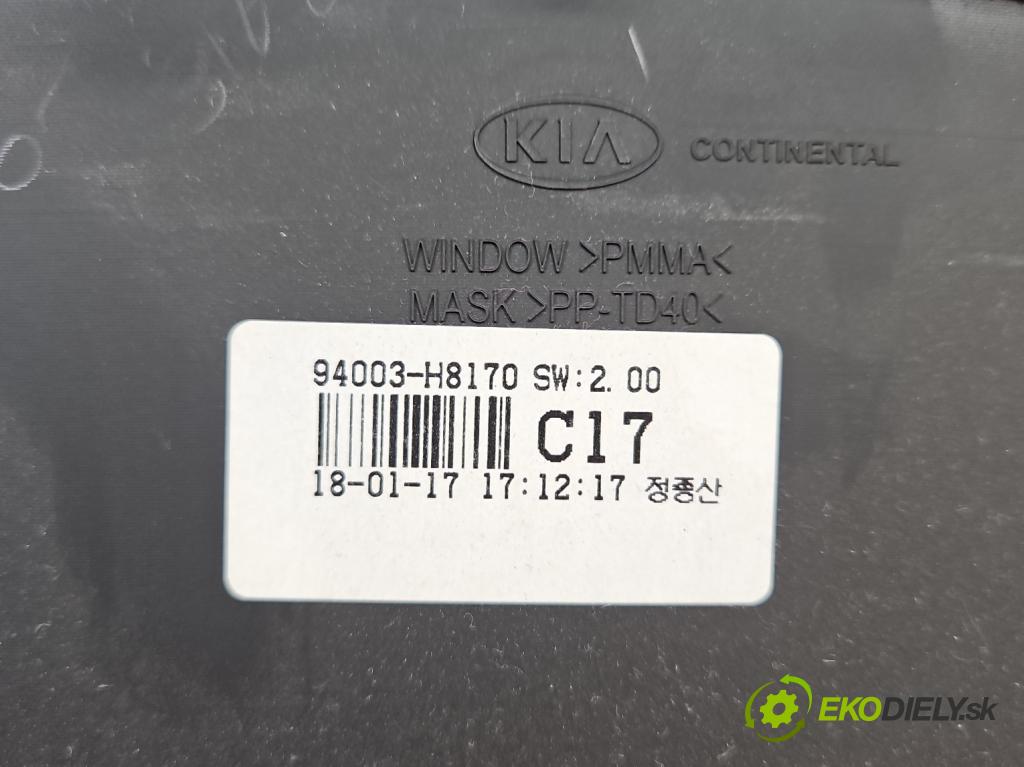 Kia Rio IV 2016-2023 1.4 crdi 90 HP manual 66 kW 1396 cm3 5- prístrojovka/ budíky 94003-H8170 (Prístrojová doska, displej)