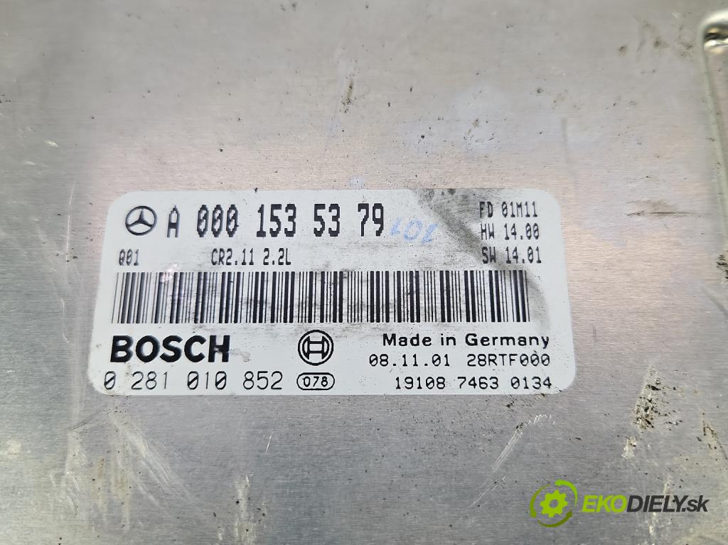 Mercedes C W203 2000-2007 2,2.0 cdi 116 HP manual 85 kW 2148 cm3 4- riadiaca jednotka motora A0001535379