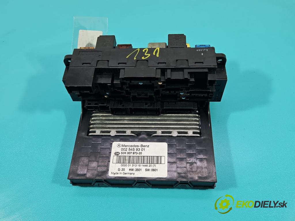 Mercedes C W203 2000-2007 2,2.0 cdi 116 hp manual 85 kW 2148 cm3 4- skříňka pojistková 0025459301 (Pojistkové skříňky)