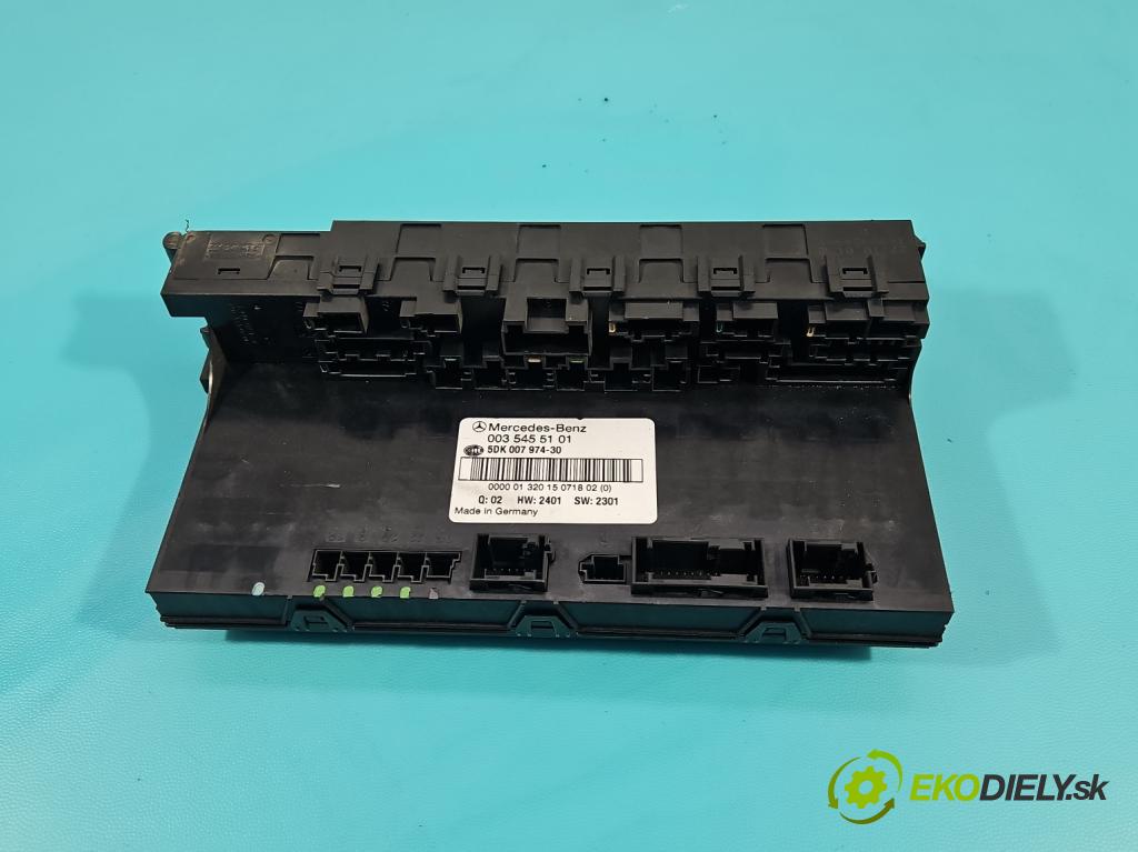 Mercedes C W203 2000-2007 2,2.0 cdi 116 HP manual 85 kW 2148 cm3 4- riadiaca jednotka ostatné 0035455101