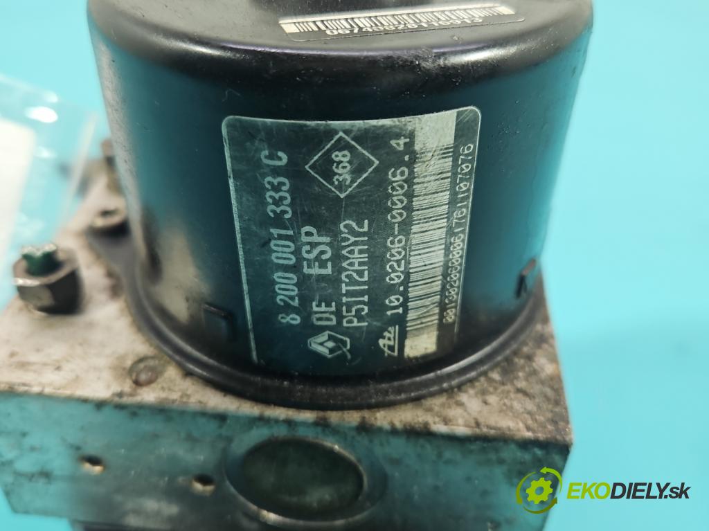 Renault Laguna II 2001-2007 1.8 16V 120 HP manual 88 kW 1783 cm3 5- čerpadlo abs 8200001333C (Pumpa ABS)