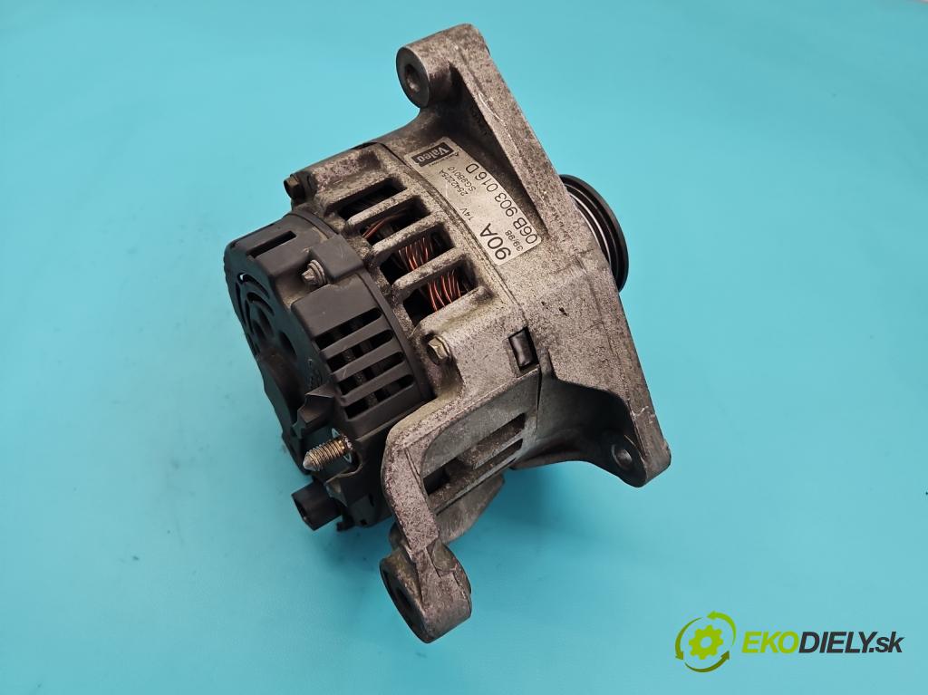 Vw Passat B5 1995-2005 1.6b 101 HP manual 74 kW 1595 cm3 4- Alternator 06B903016D (Alternátor)