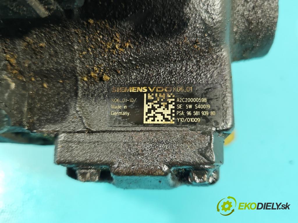 Ford Focus Mk2 2004-2011 2.0 TDCi 136 HP manual 100 kW 1997 cm3 5- čerpadlo vstrekovacia 9658193980 (Vstrekovacie čerpadlo)