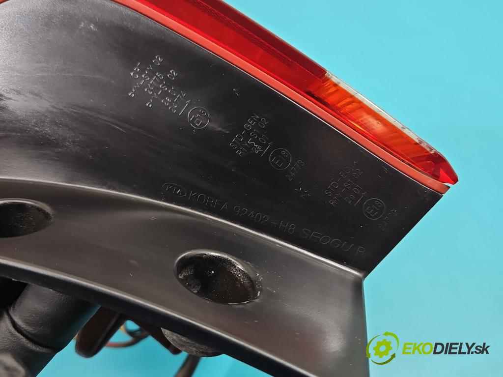 Kia Rio IV 2016-2023 1.4 crdi 90 HP manual 66 kW 1396 cm3 5- svetlo / reflektor zadné pravé 92402-H8 (Kľučka dverí ostatné)