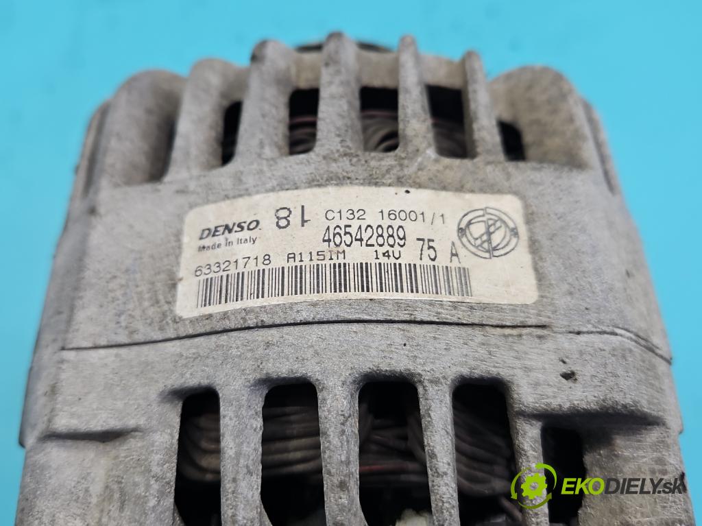 Fiat Punto II 1999-2010 1.2 16V 80 HP manual 59 kW 1242 cm3 3- Alternator 46542889 (Alternátor)