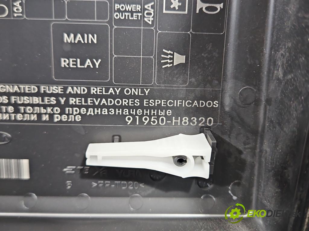 Kia Rio IV 2016-2023 1.4 crdi 90 hp manual 66 kW 1396 cm3 5- skříňka pojistková 91950-H8320 (Pojistkové skříňky)