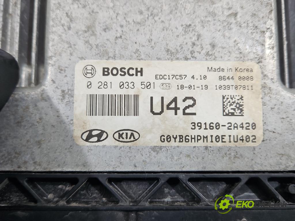 Kia Rio IV 2016-2023 1.4 crdi 90 HP manual 66 kW 1396 cm3 5- riadiaca jednotka motora 39160-2A420