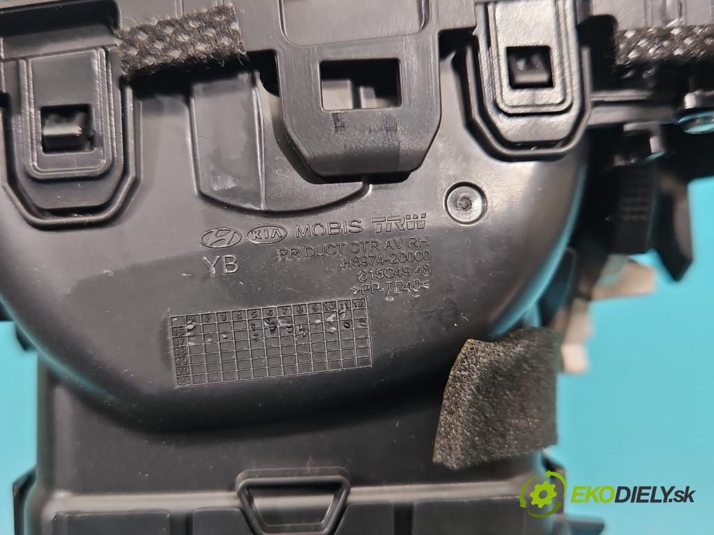 Kia Rio IV 2016-2023 1.4 crdi 90 HP manual 66 kW 1396 cm3 5- Mřížka: kúrenia stredová 8974-10000 (Mriežka kúrenia (fukár))