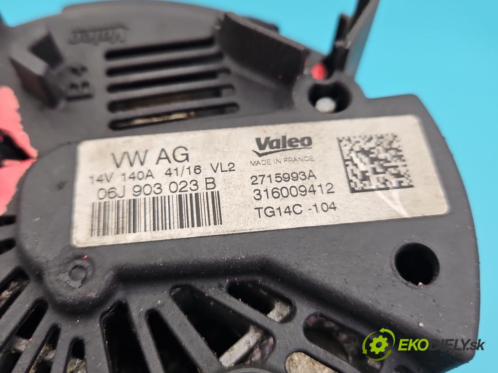 Skoda Superb III 2015-2024 1.8 TSI 179KM automatic 132 kW 1798 cm3 5- Alternator 06J903023B (Alternátor)