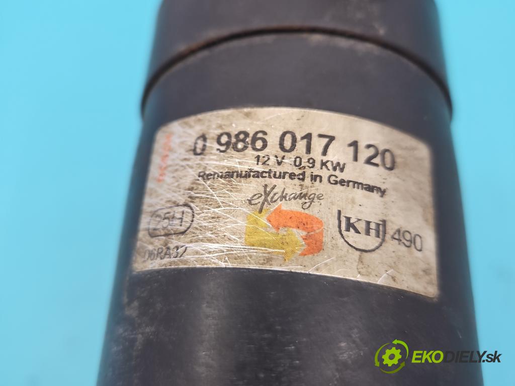 Opel Corsa B 1993-1999 1.2 45KM manual 33 kW 1195 cm3 3- štartér 0986017120 (Štartér)