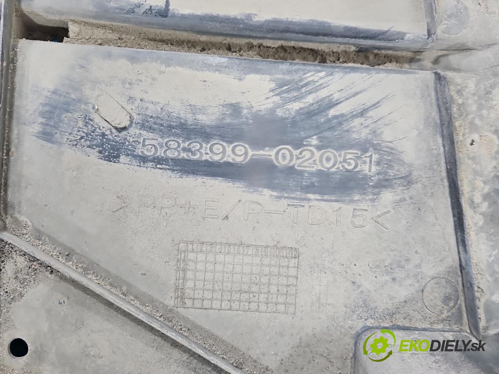 Toyota Auris II 2012-2018 1.6 16V 132  HP manual 97 kW 1598 cm3 5- kryt plast 58399-02051