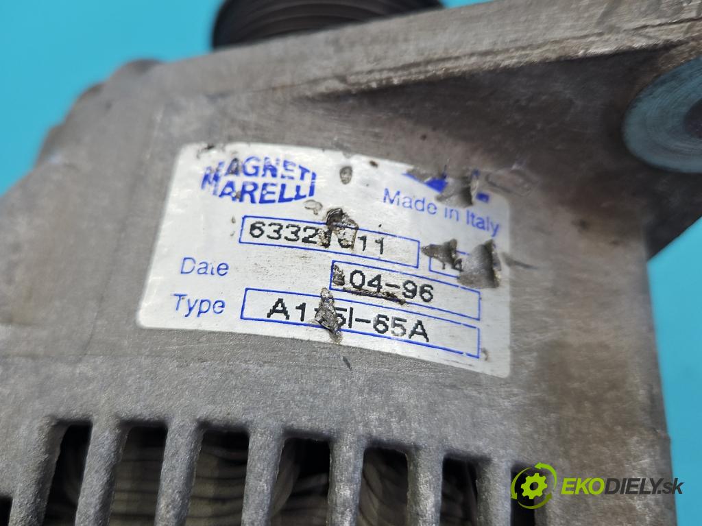 Fiat Brava I 1995-2001 1.4 12V 80 HP manual 59 kW 1370 cm3 5- Alternator  (Alternátor)