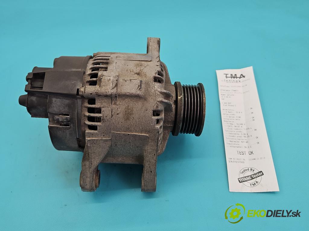 Fiat Brava I 1995-2001 1.4 12V 80 HP manual 59 kW 1370 cm3 5- Alternator  (Alternátor)