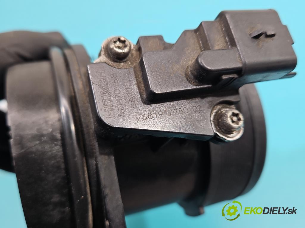 Peugeot 508 2010-2018 2.0 hdi 150 HP manual 110 kW 1997 cm3 4- průtokoměr: 9681917980 (Váha vzduchu)