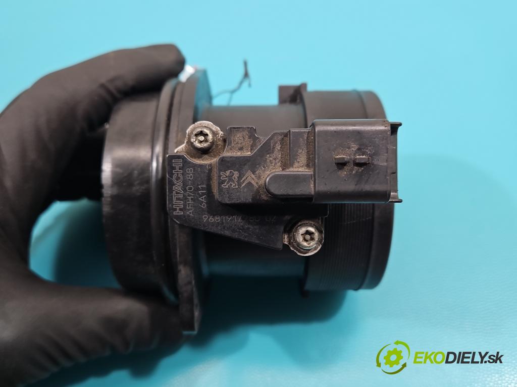 Peugeot 508 2010-2018 2.0 hdi 150 HP manual 110 kW 1997 cm3 4- průtokoměr: 9681917980 (Váha vzduchu)