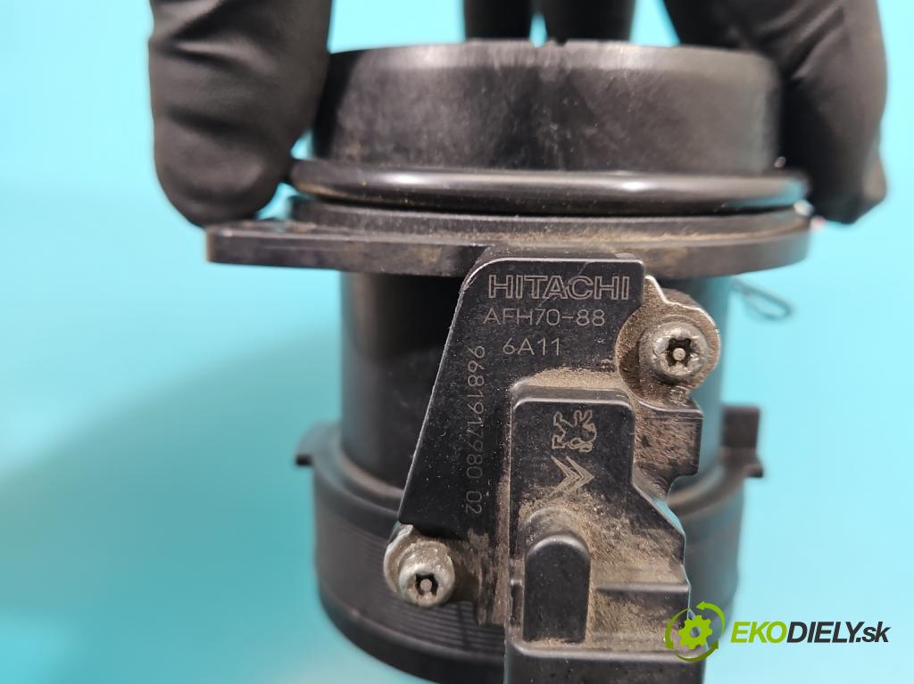 Peugeot 508 2010-2018 2.0 hdi 150 HP manual 110 kW 1997 cm3 4- průtokoměr: 9681917980 (Váha vzduchu)