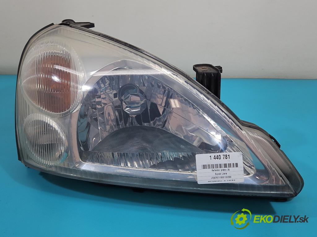 Suzuki Liana 1.3 16v 90 HP manual 66 kW 1328 cm3 5- Reflektor: pravý  (Svetlo predné pravé)
