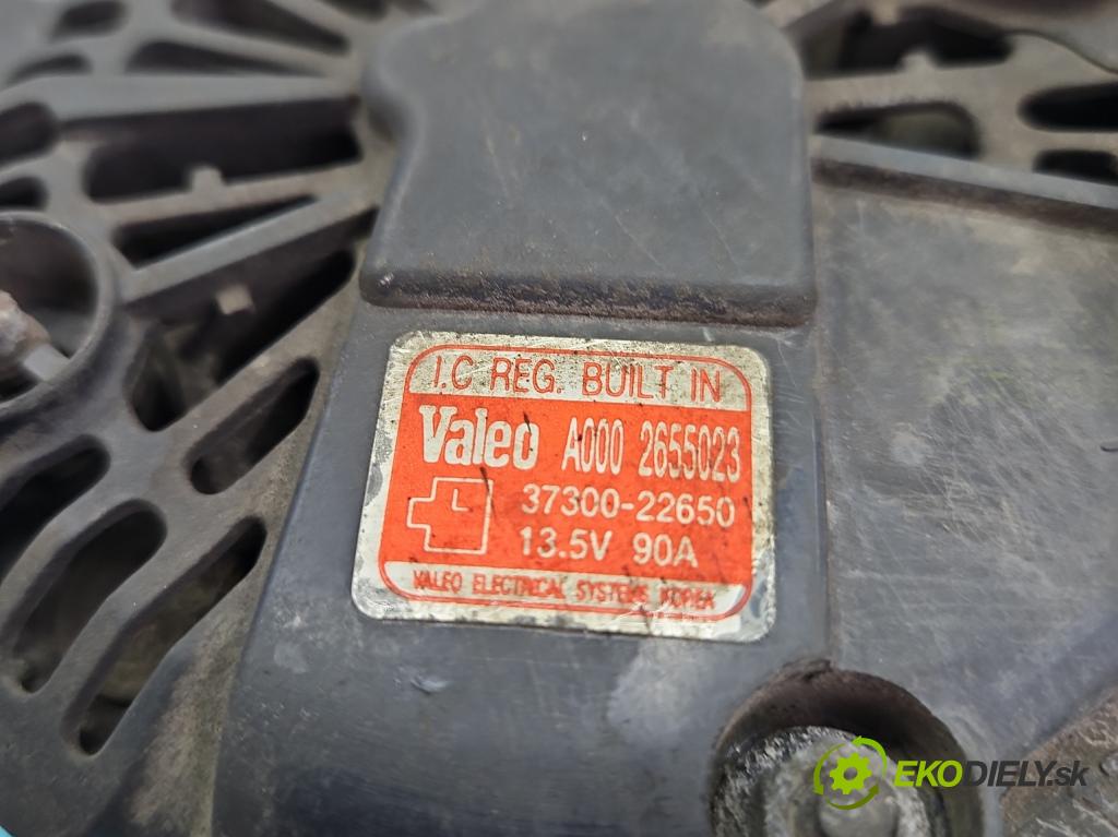 Hyundai Elantra III 2000-2006 1.6 16V 105 HP manual 77 kW 1599 cm3 5- Alternator 37300-22650 (Alternátor)