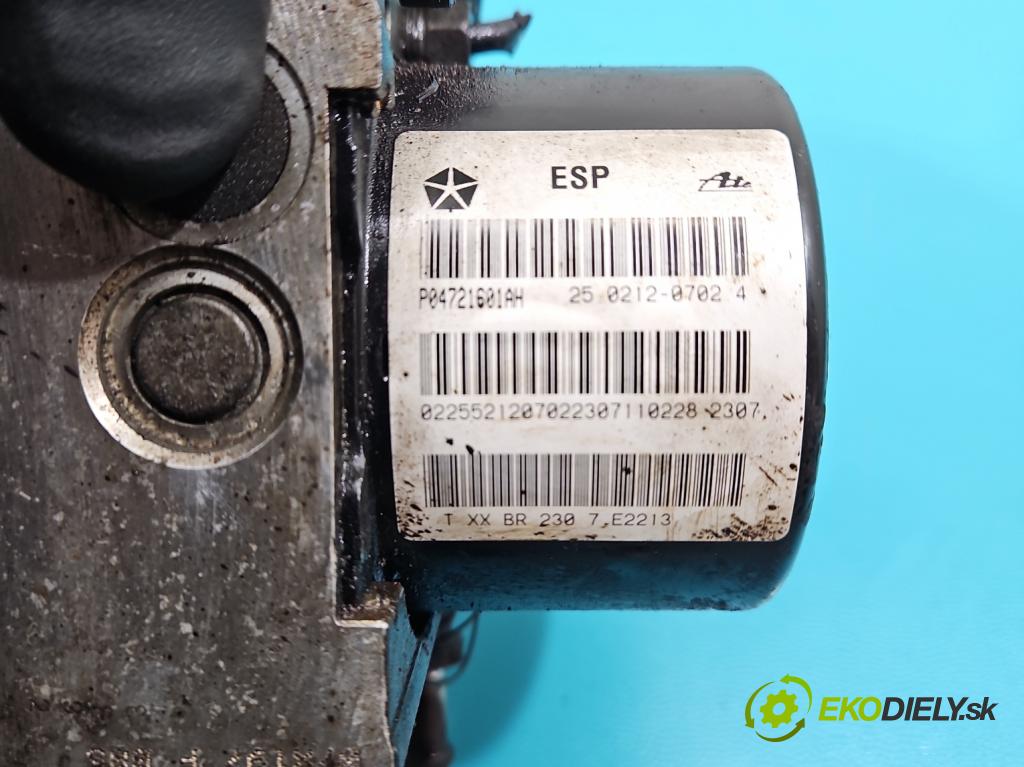 Chrysler Voyager V 2007-2016 3.8 V6 215KM automatic 158 kW 3778 cm3 5- čerpadlo abs 25.0928-4394.3 (Pumpa ABS)